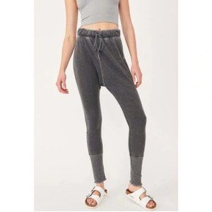 Free People Cozy All Day Harem Leggings Washed Black NWT Size Large